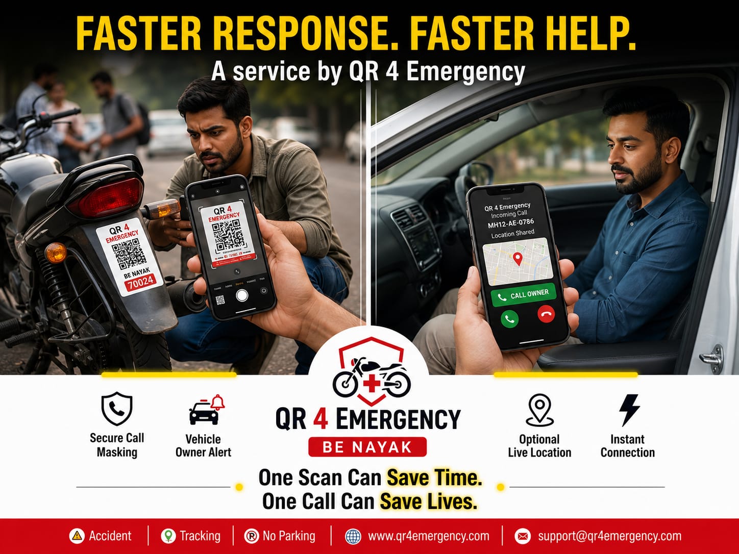 QR 4 Emergency sticker sample 2