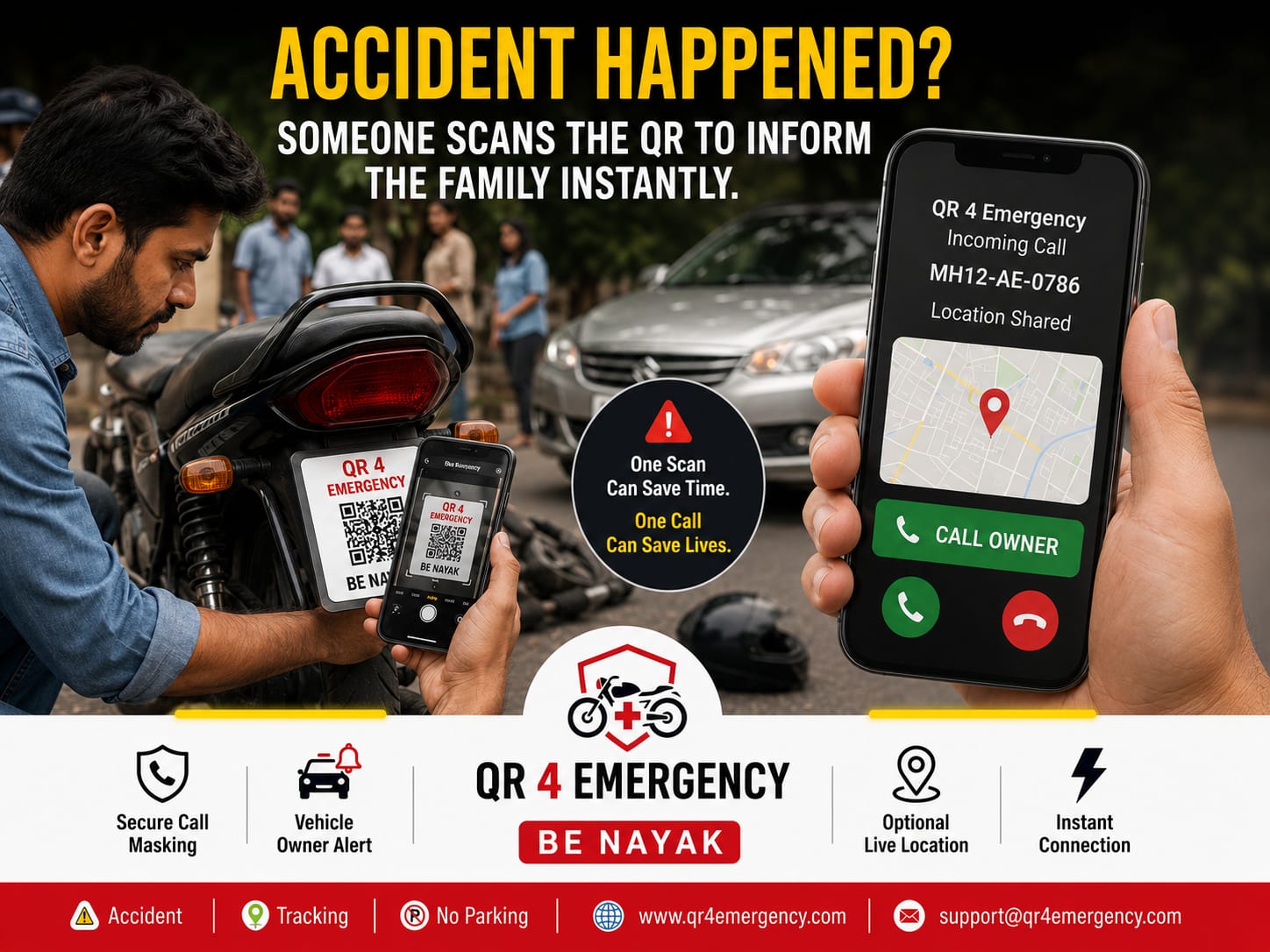 QR 4 Emergency sticker sample 3